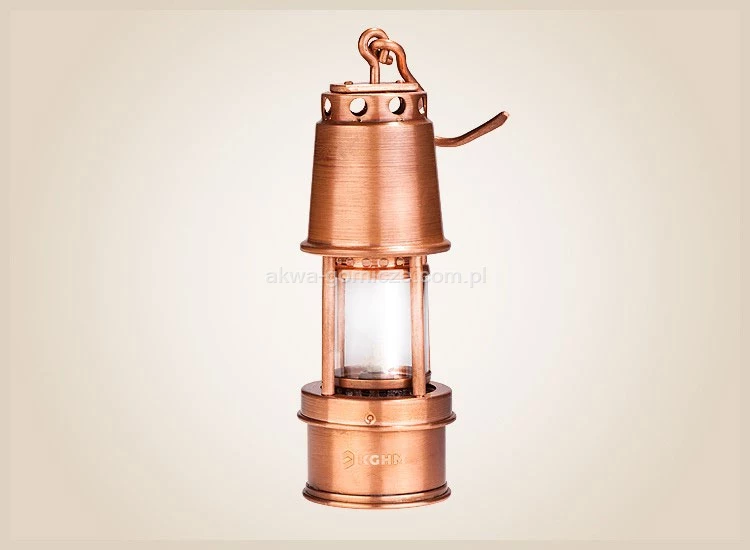 Lampa wskaźnikowa olejowa miedziana 15,5 cm