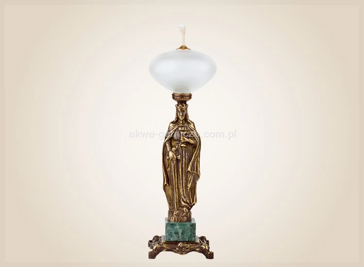 Lampa oliwna figura św. Barbary 33 cm
